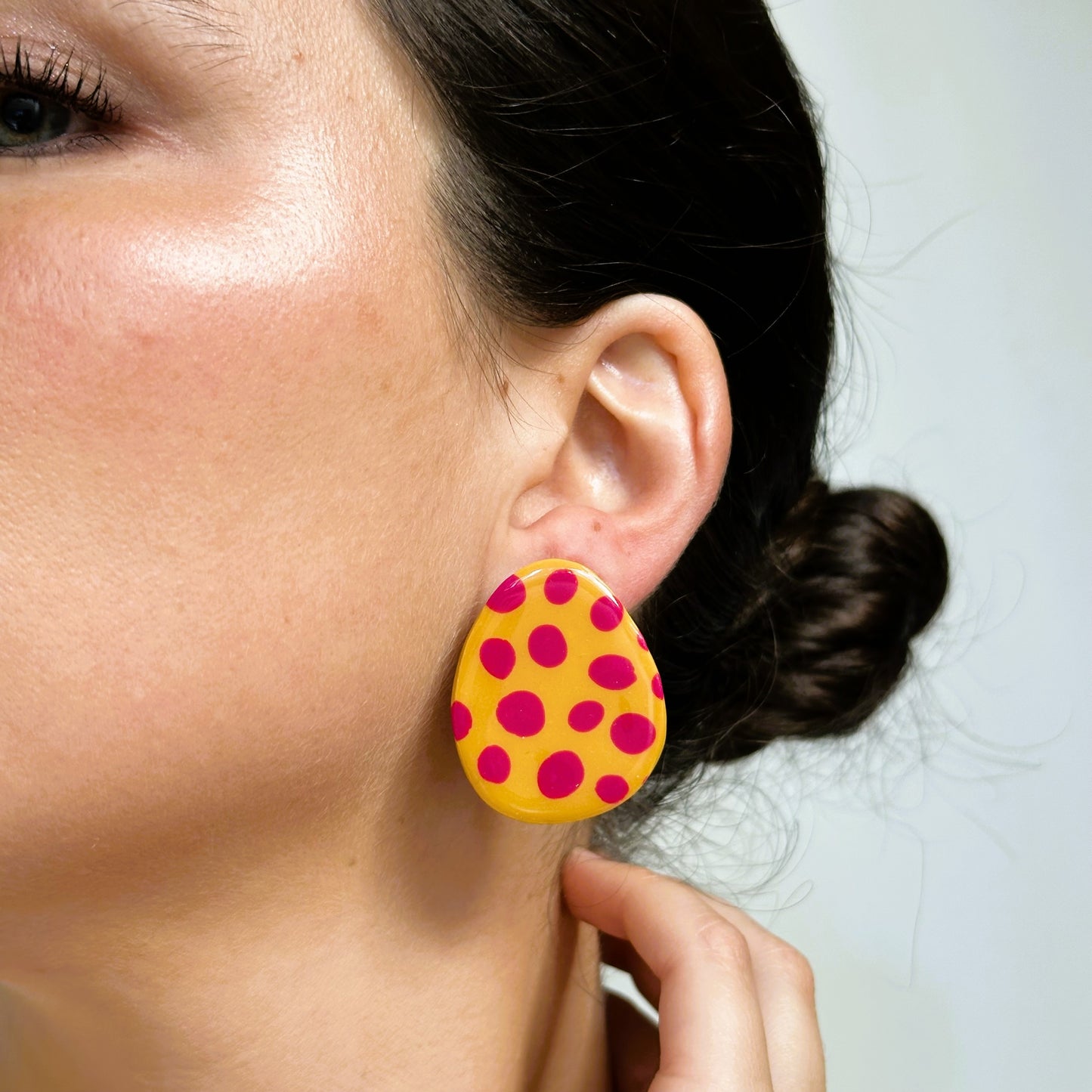 Aros Zoe (Amarillo-Fucsia)