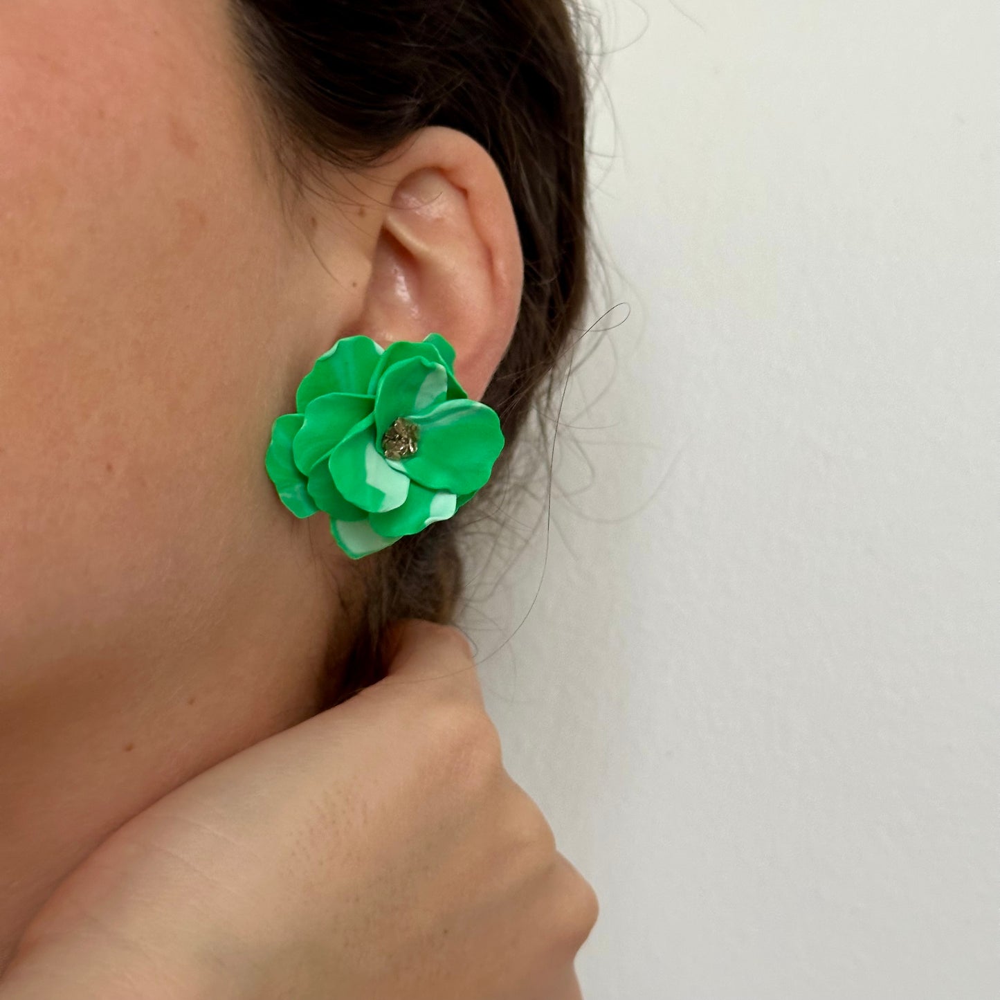 Aros Domi (Verde Jaspeados)