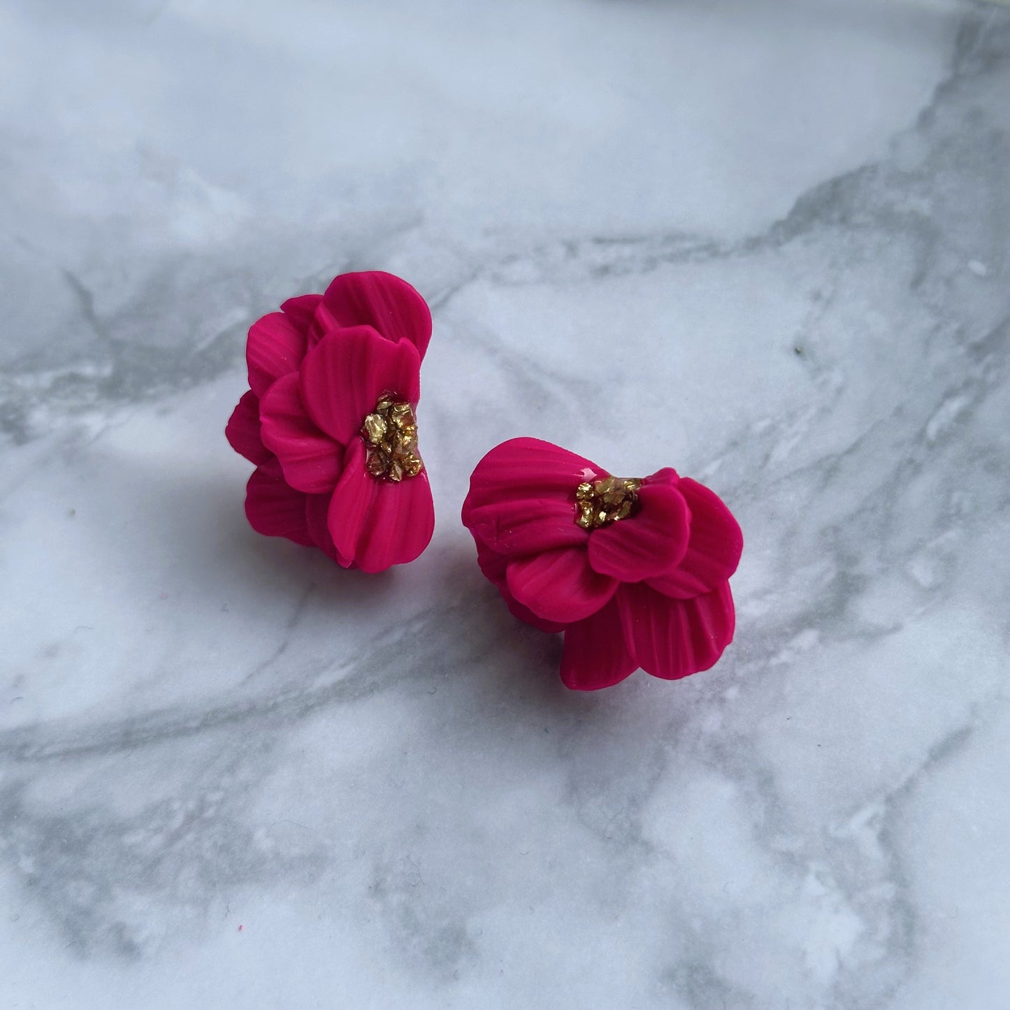 Aros Margarita (Fucsia-gold)