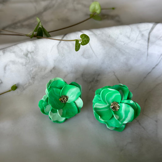 Aros Domi (Verde Jaspeados)