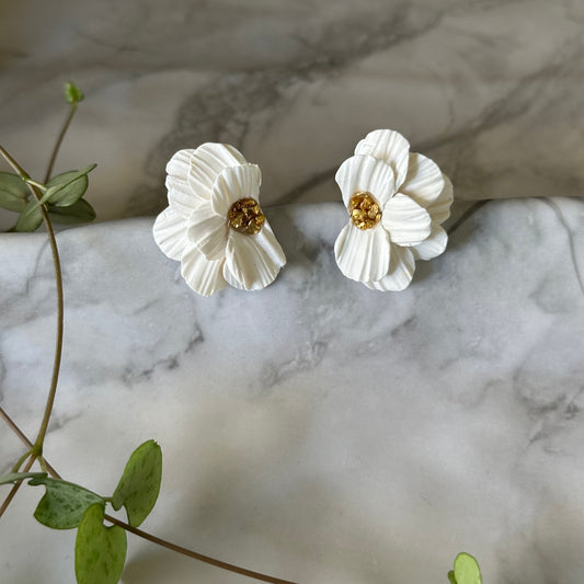 Aros Margarita (Blancos-Gold)