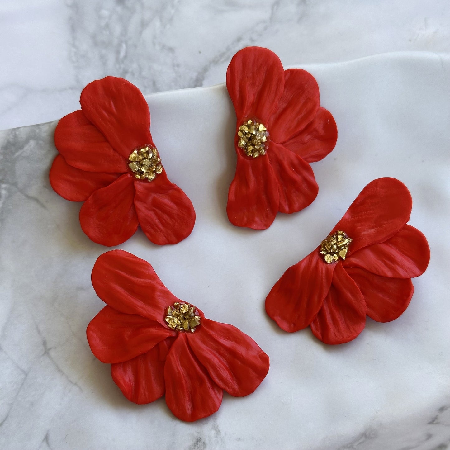 Aros Fran (Rojo-Gold)