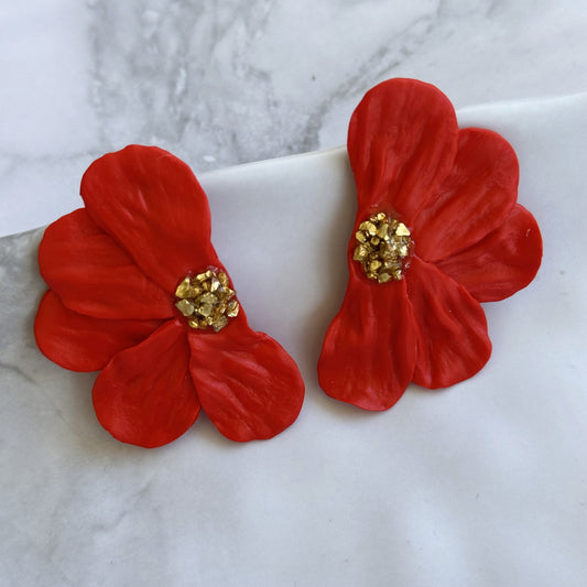 Aros Fran (Rojo-Gold)